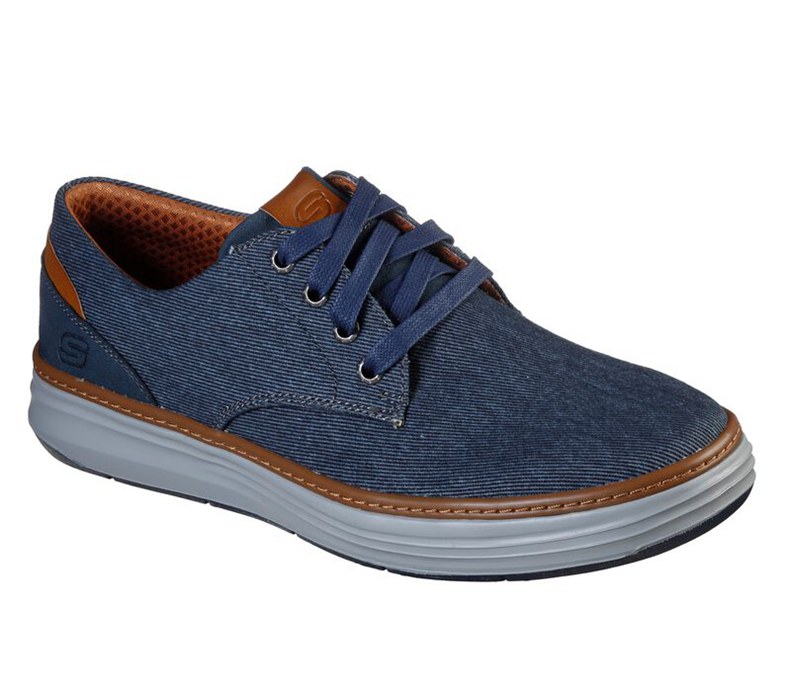 Skechers Moreno - Ederson - Mens Boat Shoes Navy [AU-SE4047]